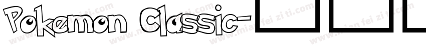 Pokemon Classic字体转换